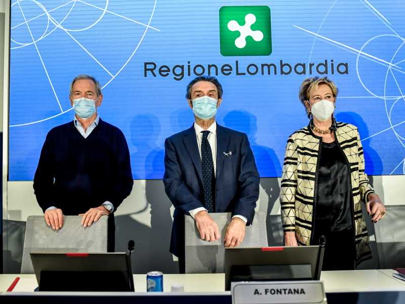 <span style="font-family: Arial, sans-serif; font-size: 12px;">&nbsp;Guido Bertolaso, Attilio Fontana e Letizia Moratti (LaPresse)</span>