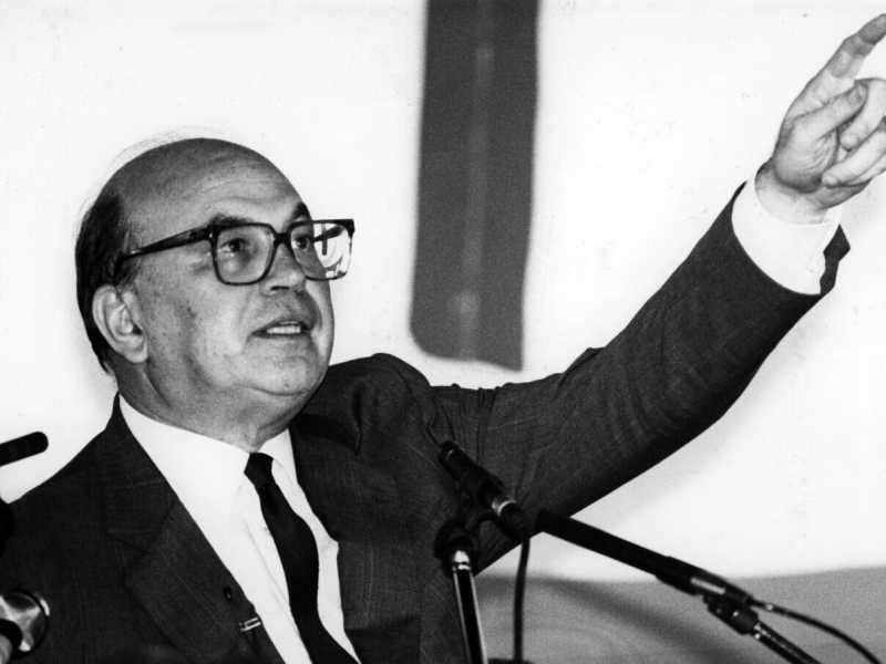 1991, Roma, Bettino Craxi (LaPresse Torino/Archivio storico ) <br />