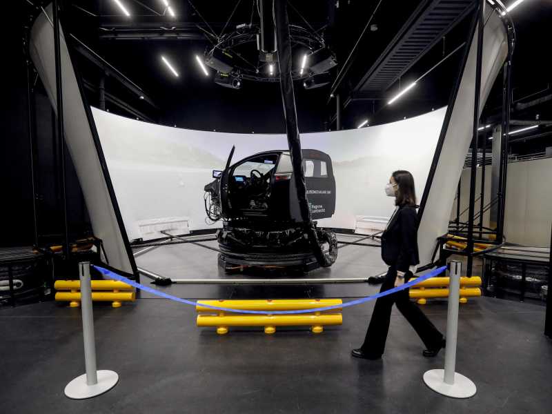 Il Driving Simulator Lab al Politecnico, in Bovisa a Milano, presentato il 3 febbraio (Ansa) <br />&nbsp;<br />