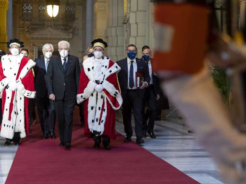 Il presidente della Repubblica all'inaugurazione dell'anno giudiziario (Foto LaPresse)