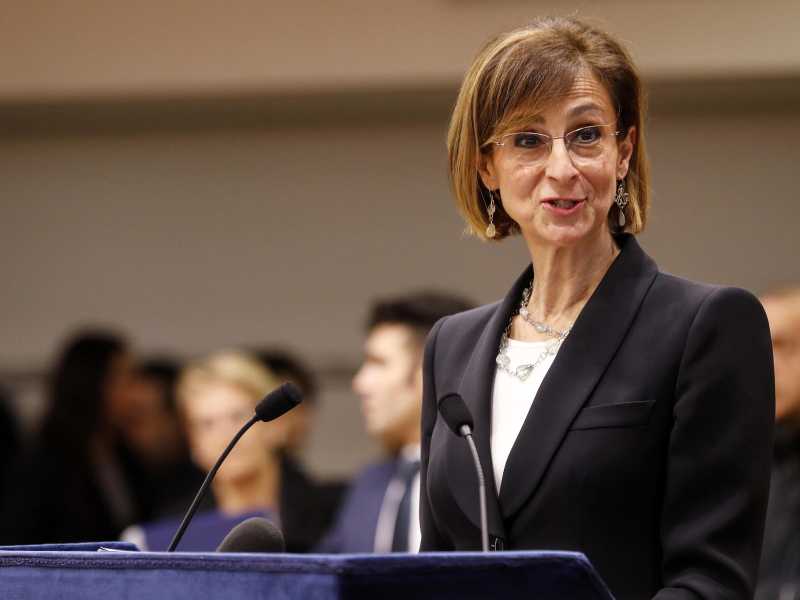 Marta Cartabia, 57 anni, &egrave; stata la prima donna ad occupare il ruolo di presidente della Corte costituzionale (Ansa)