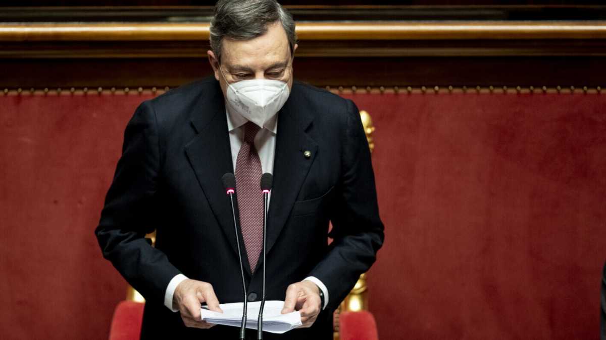 Immagine di Draghi presenta il suo "governo del paese"