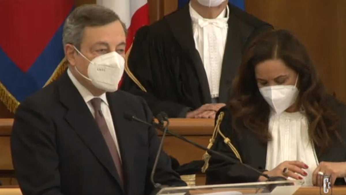 Immagine di Il discorso integrale di Draghi all’apertura dell’anno giudiziario della Corte dei conti