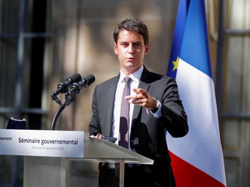 &nbsp;Gabriel Attal, 31 anni, &egrave; il portavoce del governo francese (Ansa) <br /><br />