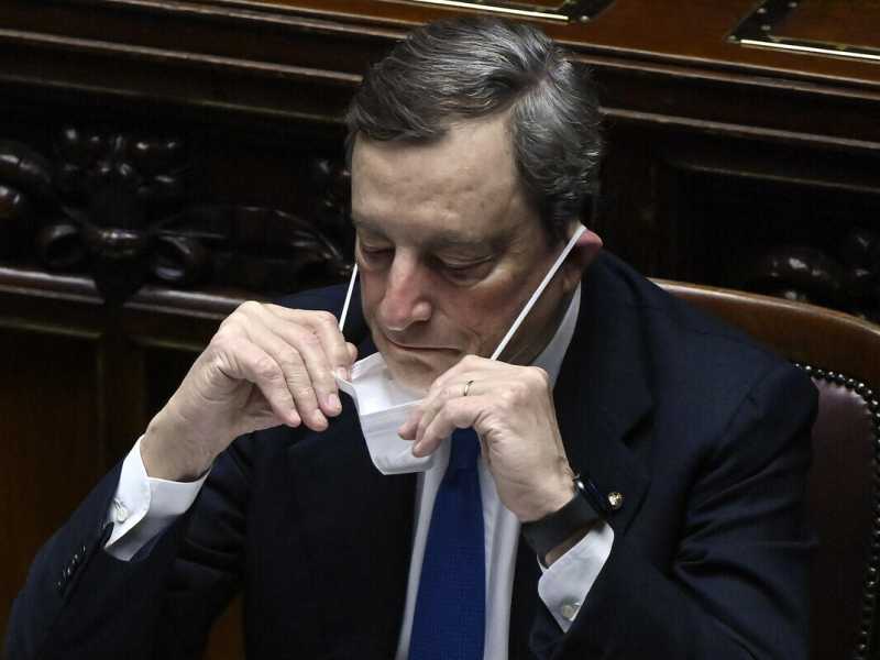 Mario Draghi (foto Riccardo Antimiani/LaPresse/POOL Ansa) <br />