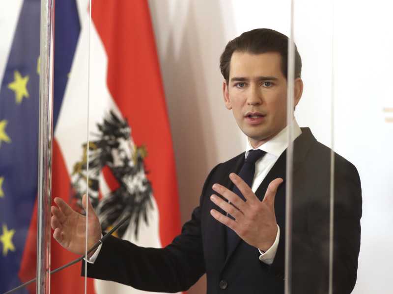 Sebastian Kurz, cancelliere austriaco, ha 34 anni (LaPresse)&nbsp;<br />