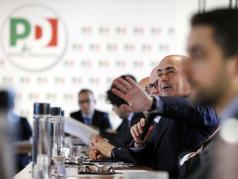 Il segretario dimissionario del Pd, Nicola Zingaretti (Ansa)