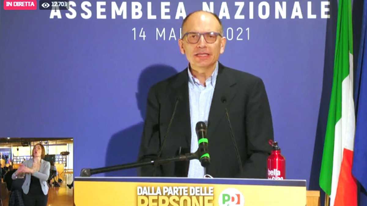 Immagine di Il discorso di Letta in pillole