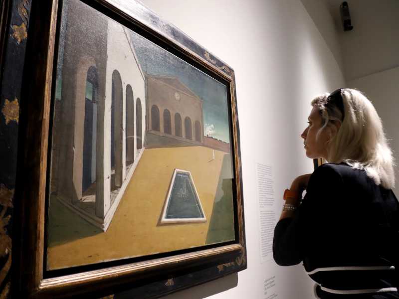 (Lapresse - mostra De Chirico 2019, Palazzo Reale, Milano)