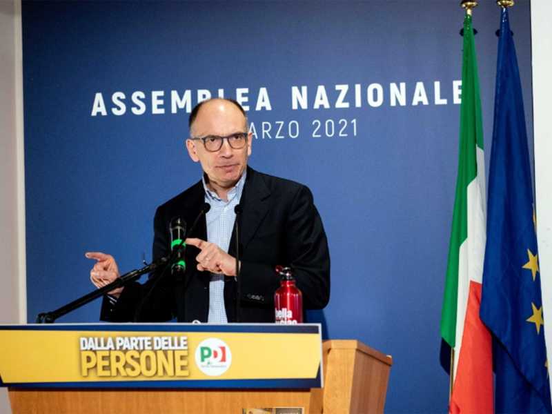 Enrico Letta (foto Ansa)