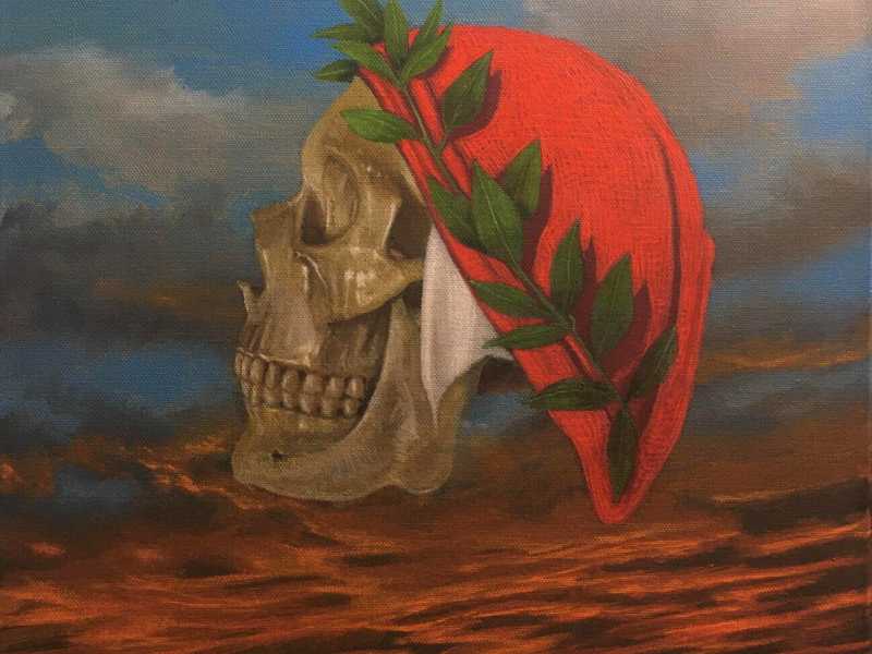 Massimiliano Alioto, DanTeschio. Olio su tela, 40x50 cm.&nbsp;<br />