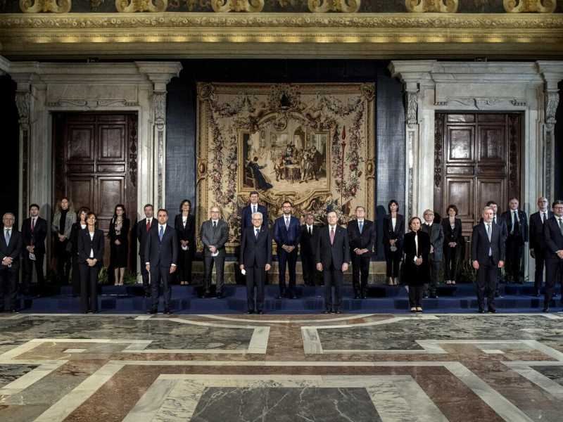 <span style="font-family: Arial, sans-serif; font-size: 12px;">Il governo Draghi (Ansa)</span>