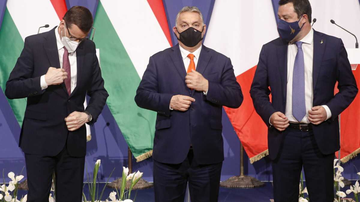 Immagine di Salvini a Budapest, e il primo strappo rispetto all'agenda Draghi