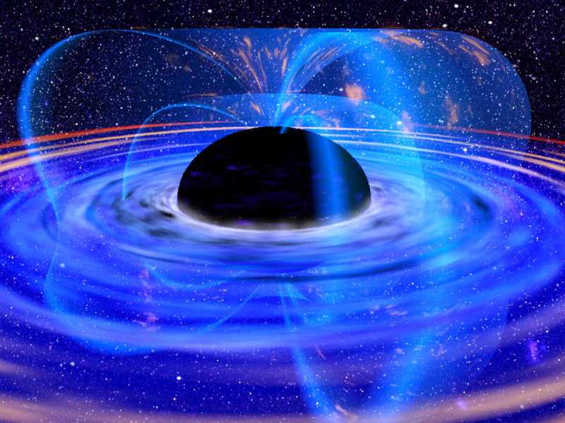 Un buco nero supermassiccio nel nucleo della galassia chiamata MCG-6-30-15 visto attraverso il satellite XMM-Newton (foto Esa/Getty)&nbsp;<br />