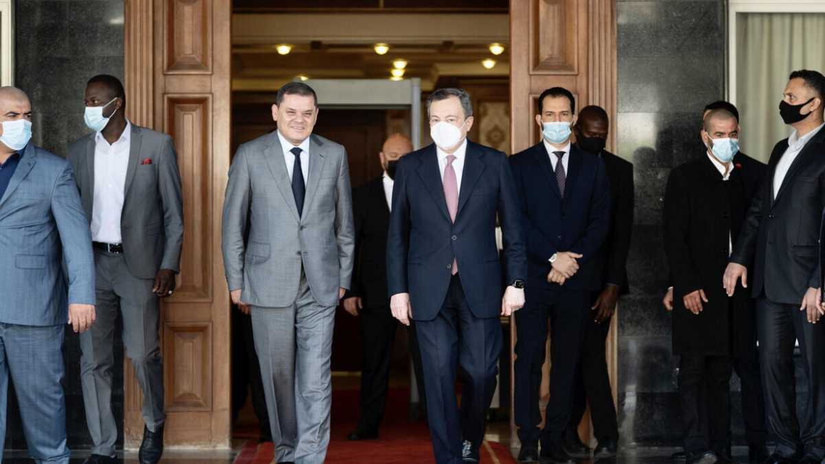 Immagine di Draghi vola in Libia, c'è un irripetibile allineamento a tre