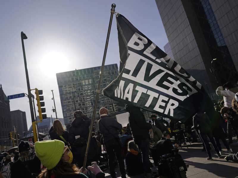 <span style="font-family: Arial, sans-serif; font-size: 12px;">Una protesta di Black Lives Matter negli Stati Uniti (LaPresse)</span>
