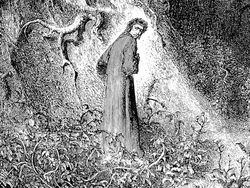 Una delle celebri incisioni che il francese Gustave Dor&eacute; fece nel 1861 per la Divina Commedia di Dante Alighieri (Wikipedia)