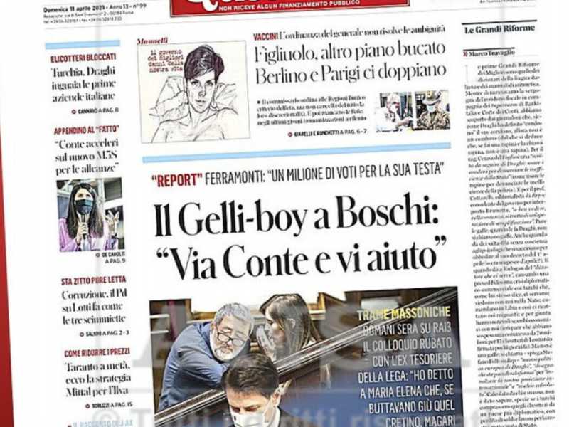 Il Fatto, Boschi, Gelli, la P2 e i deliri