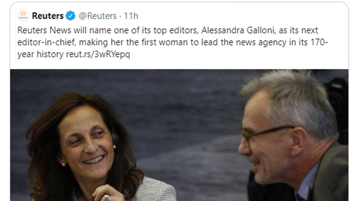 Immagine di Reuters a un'italiana sì e no