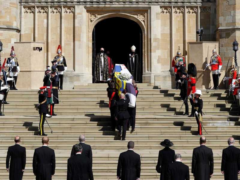 Il funerale del principe Filippo (Ansa)