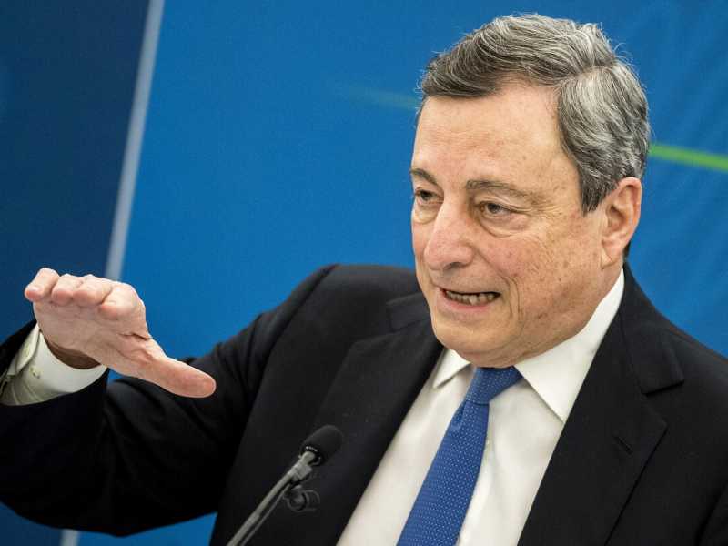 Mario Draghi (foto Ansa)