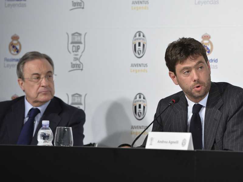 Florentino Perez e Andrea Agnelli (LaPresse)