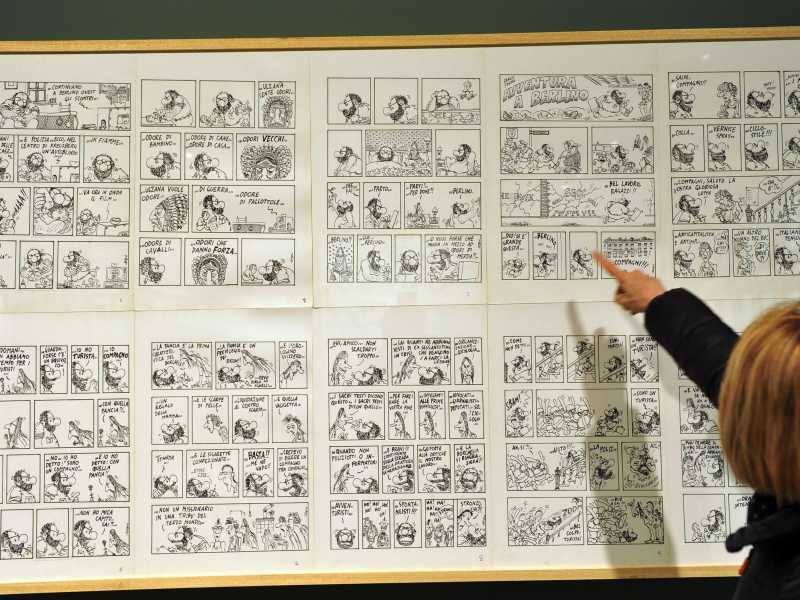 Mostra "Sergio Staino: un racconto di Berlino 1981" (Ansa)&nbsp;