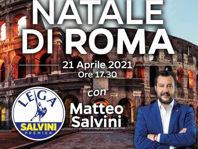 Leghisti all'amatriciana: la festa di Salvini per il Natale di Roma