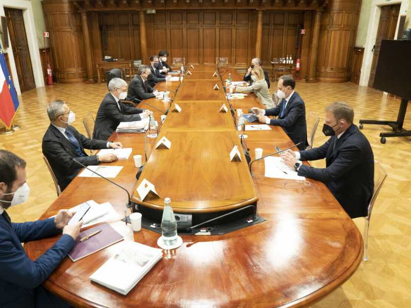 ANSA/ UFFICIO STAMPA PALAZZO CHIGI/ FILIPPO ATTILI