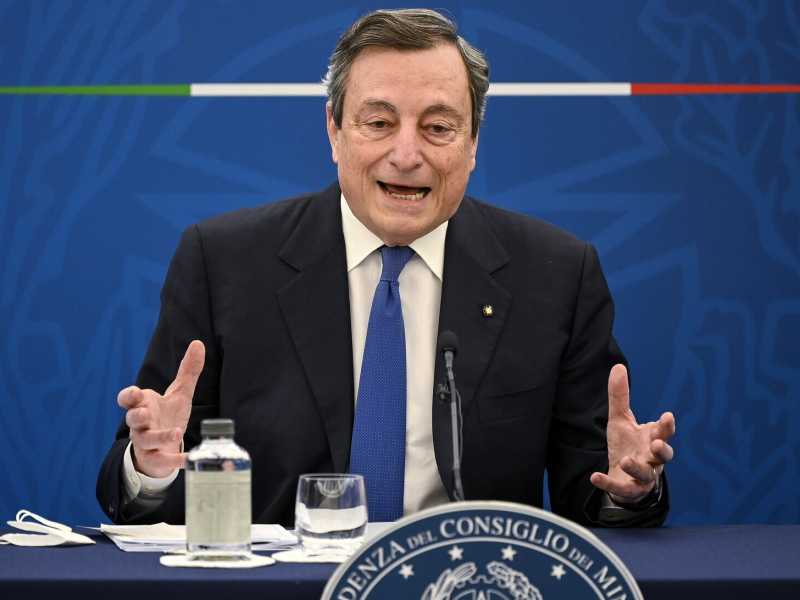 Il premier Mario Draghi (LaPresse)
