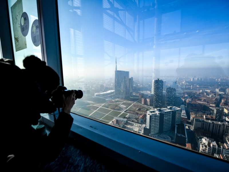 Milano, dall'alto. (LaPresse)