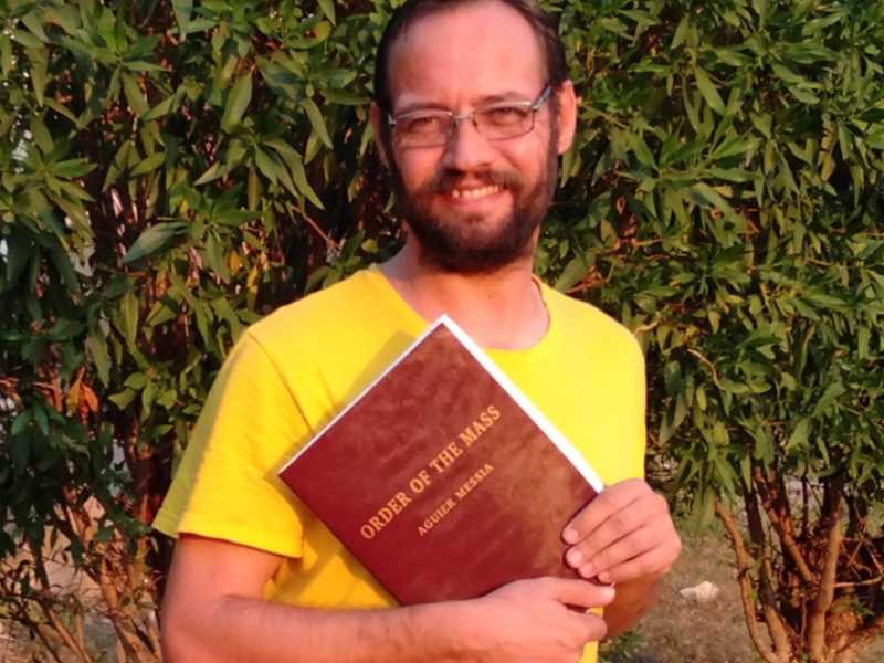 Padre Christian Carlassare,&nbsp;missionario comboniano e nuovo vescovo di Rumbek in Sud Sudan (foto Ansa)<br />