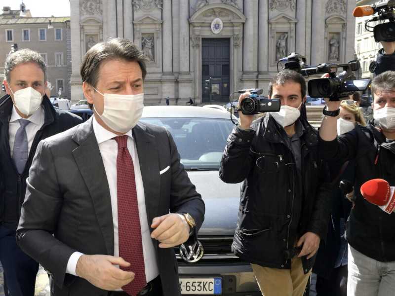 Giuseppe Conte (foto Ansa)