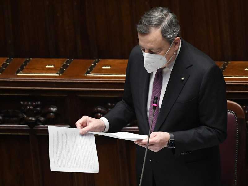 Il premier Mario Draghi (Ansa)