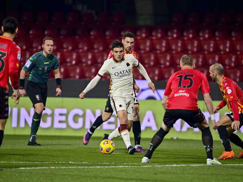 Roma-Benevento &egrave; stato l'ultimo 0-0 in Serie A. Era il 21 febbraio 2021 (foto LaPresse)<br />