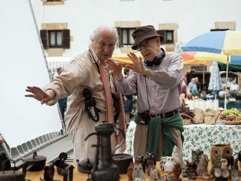<span style="color: rgb(46, 45, 45); font-size: 12px;">Una foto di scena del film di Rifkin's Festival, l'ultimo film di Woody Allen in uscita il 6 maggio (Ansa)</span>