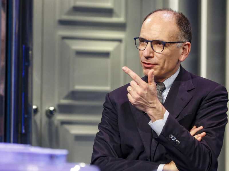 Enrico Letta (foto Ansa)