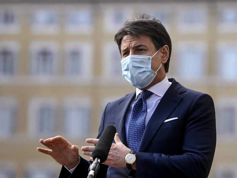 Giuseppe Conte (foto Ansa)