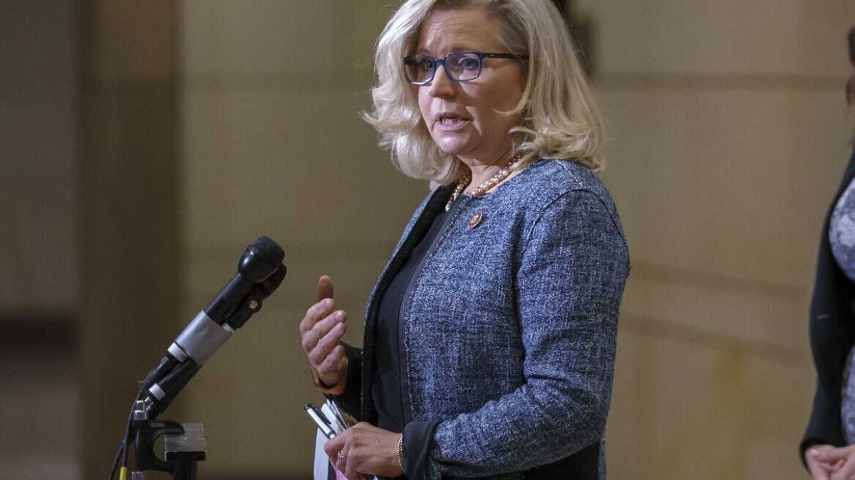 Immagine di Liz Cheney estromessa dalla leadership repubblicana