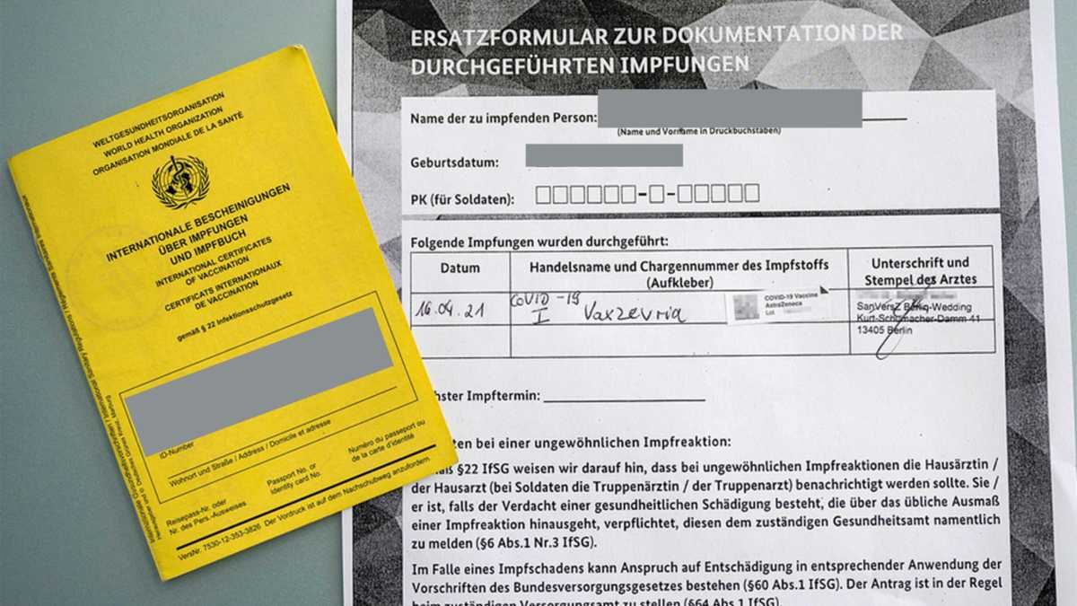 Immagine di Quel certificato tarocco dei falsi vaccinati tedeschi