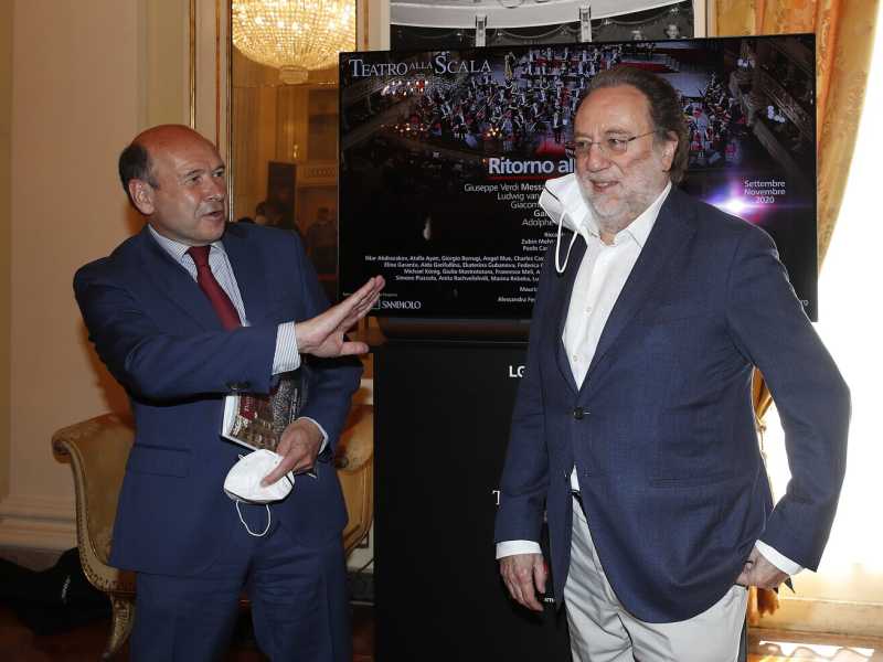 Domenique Meyer e Riccardo Chailly (Lapresse)