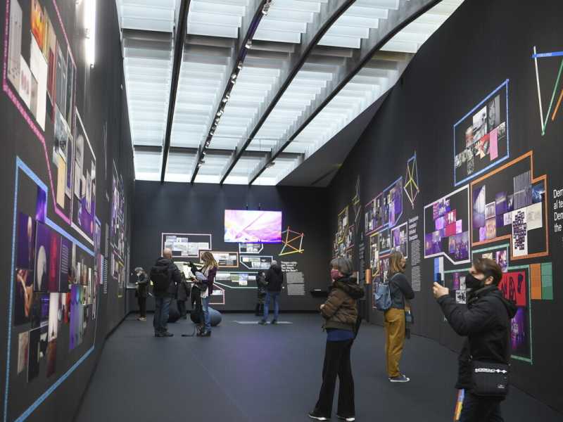L'interno del Maxxi, museo nazionale delle arti del XXI secolo (Ansa)