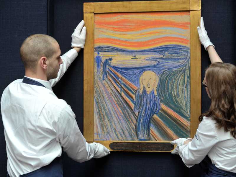 &ldquo;L&rsquo;urlo&rdquo; (&ldquo;Skrik&rdquo;), del pittore norvegese Edvard Munch, esposto alla Galleria nazionale di Oslo (LaPresse)<br />