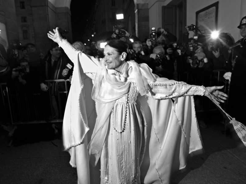 Carla Fracci all'inaugurazione della stagione 2013 del Teatro La Scala (foto Gian Mattia D'Alberto / LaPresse)<br />