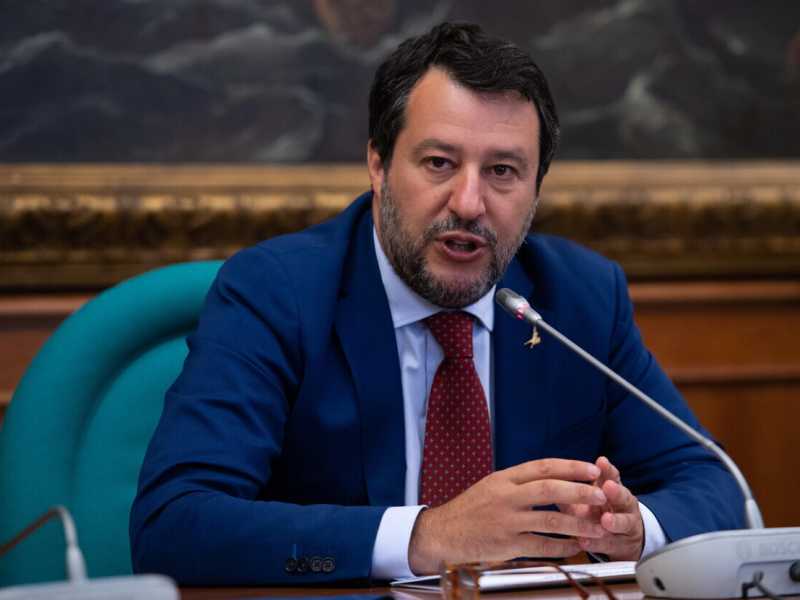 Matteo Salvini, leader della Lega (Ansa)