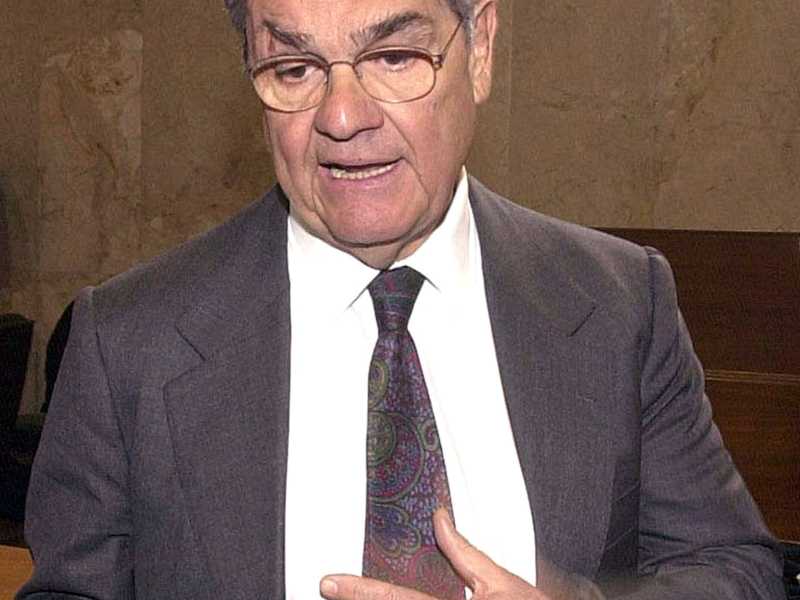 L'ex ministro Calogero Mannino (foto d'archivio Ansa)