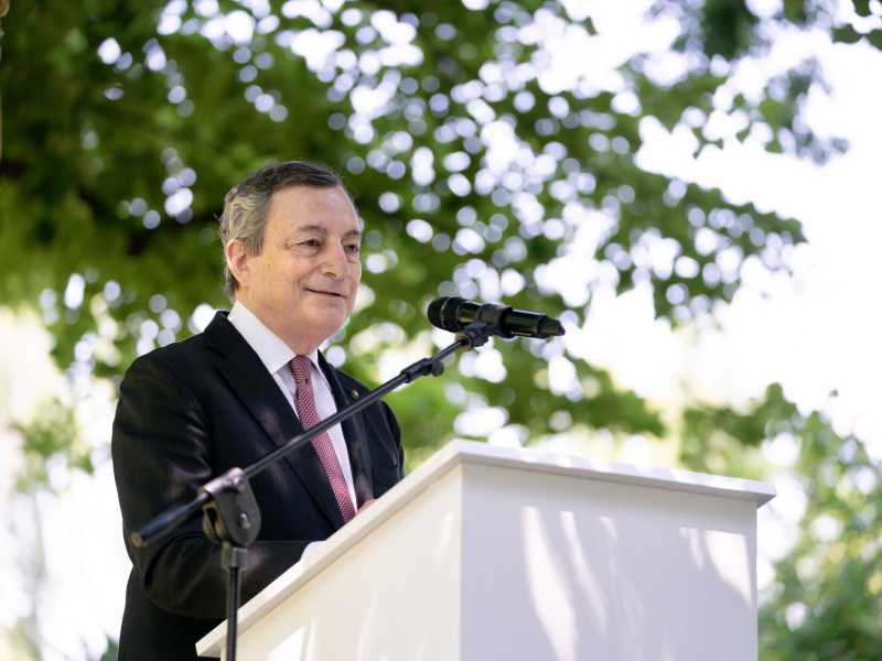 "Lavorare, crescere, produrre". Ecco il discorso di Draghi da Sassuolo