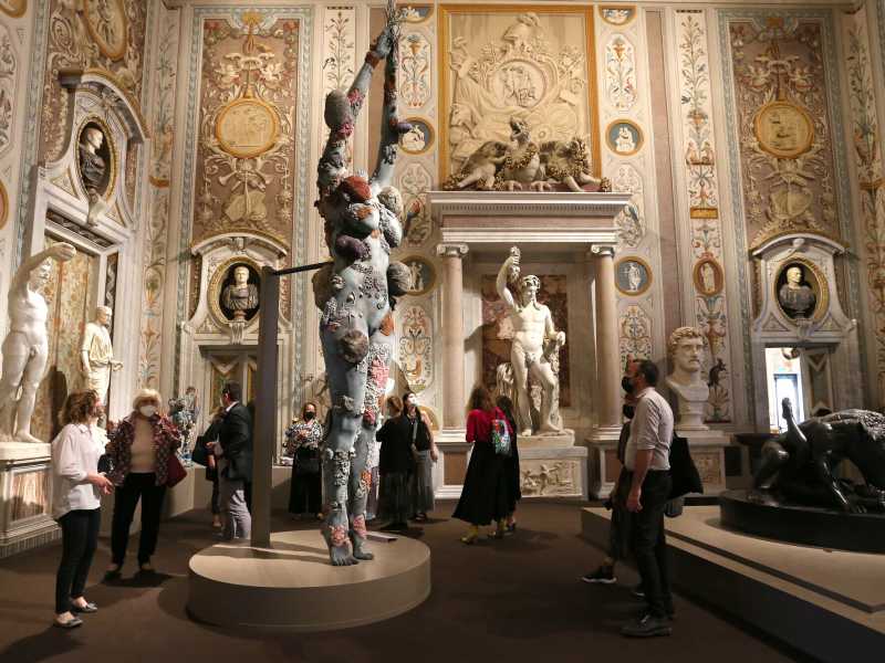 A general view during the Damien Hirst Archaeology now exhibition, sponsored by Prada at Galleria Borghese on June 07, 2021 in Rome, Italy. (Photo by Elisabetta Villa/Getty Images for Prada)<br />&nbsp;<br />