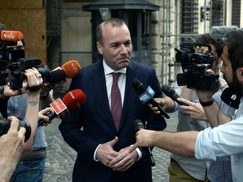 Manfred Weber, foto LaPresse<br /> <br />