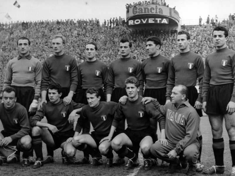 La nazionale italiana agli Europei del 1960 (LaPresse)&nbsp;